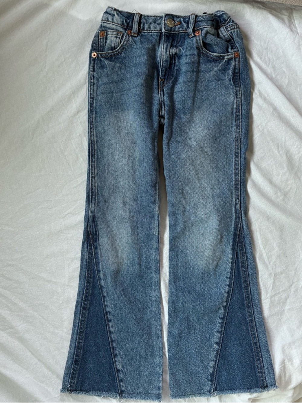 Zara Girls Flared Panel Jeans